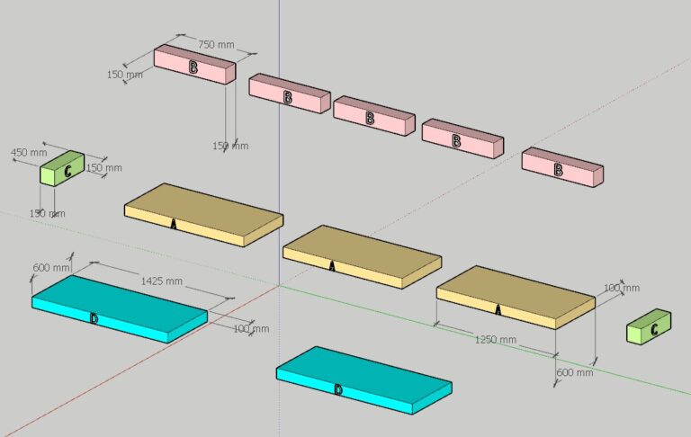 Bench sofa Detailed 2